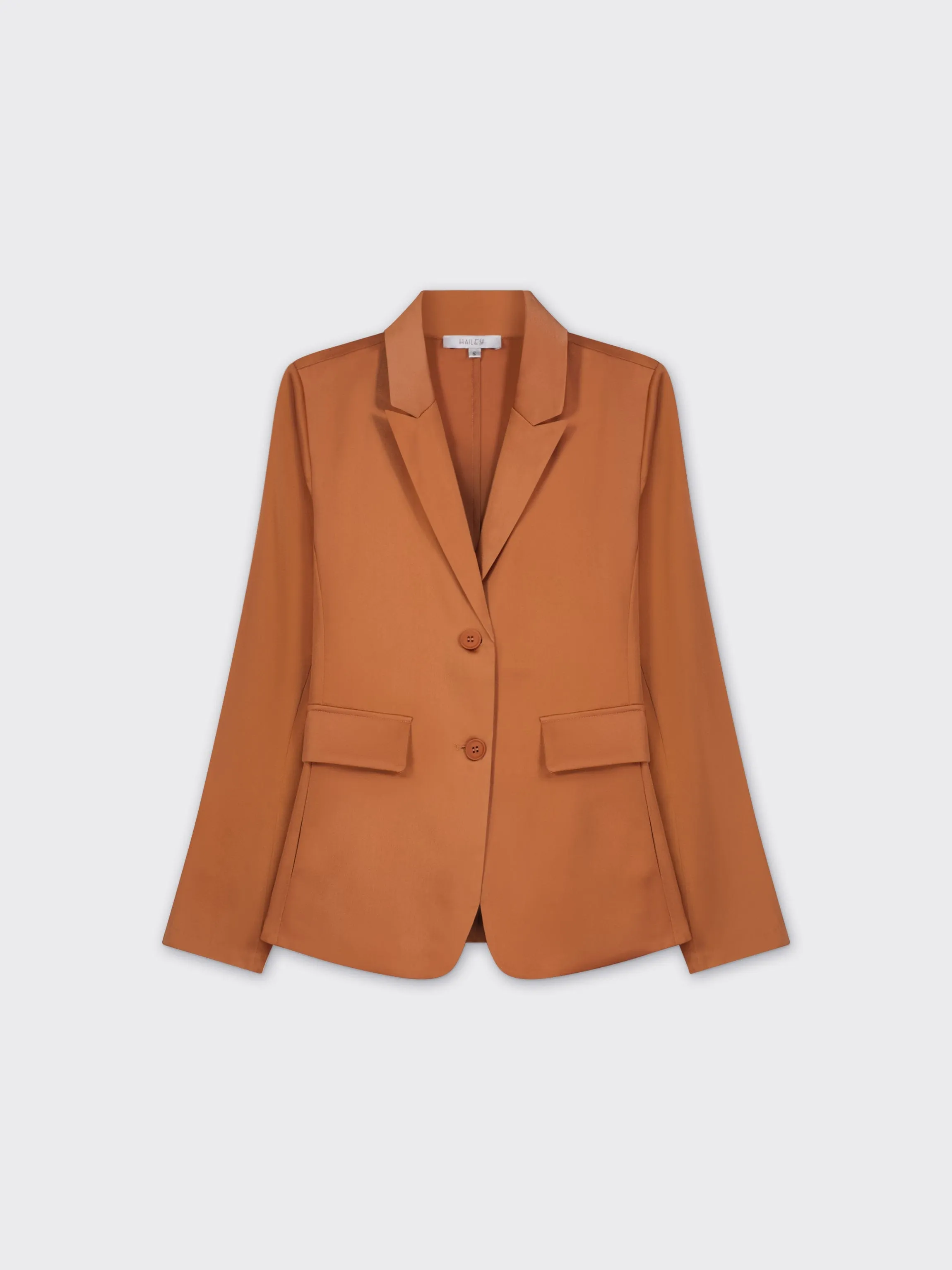 Satin Blazer-Bronze