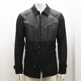 Snakeskin Panel Lightweight Mesh Jacket