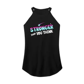 Stronger than you think Rocker Tank Top