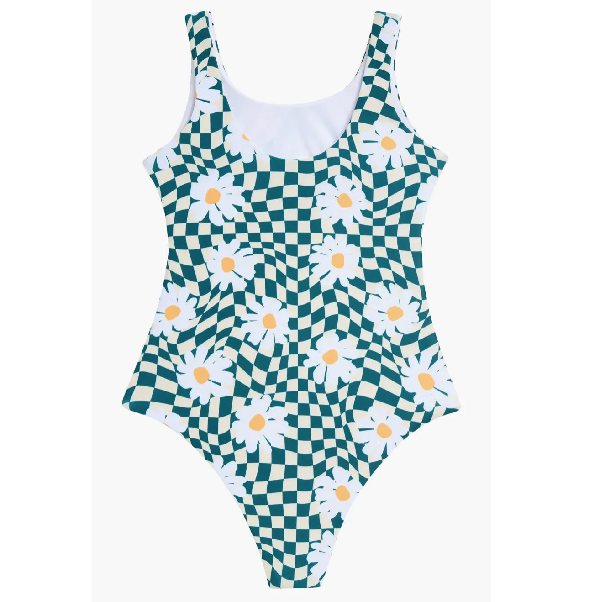 Tween 1PC Checkered Daisy with Keyhole