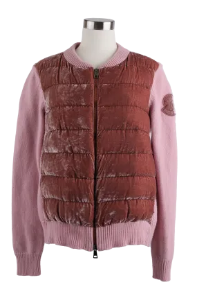 Velvet Down Sweater Jacket