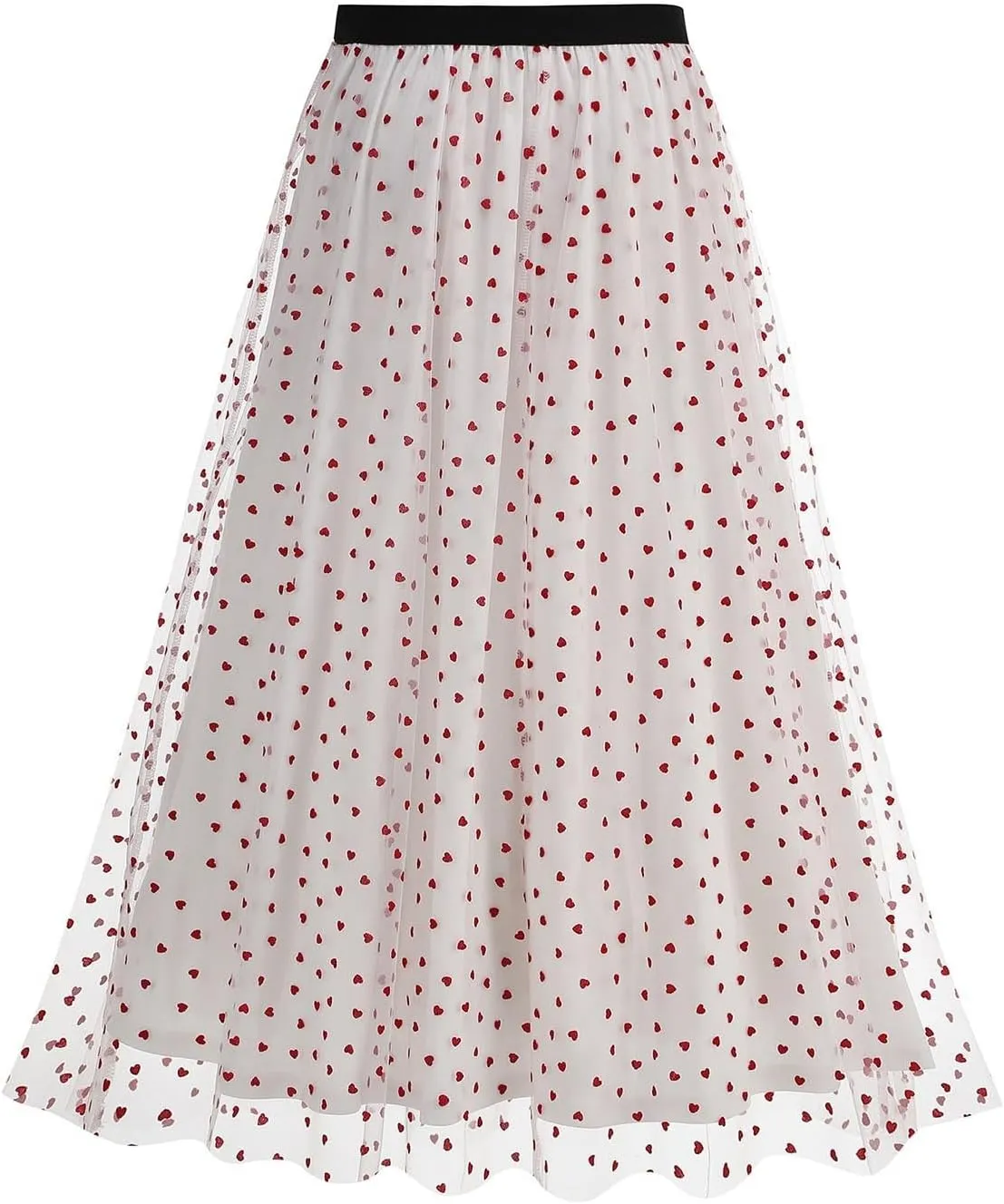 Women Tulle Maxi Skirt High Waist Pleated Ruffle Elastic Waist Midi Skirts Mesh Ballet Prom Party Aline Tutu Skirt