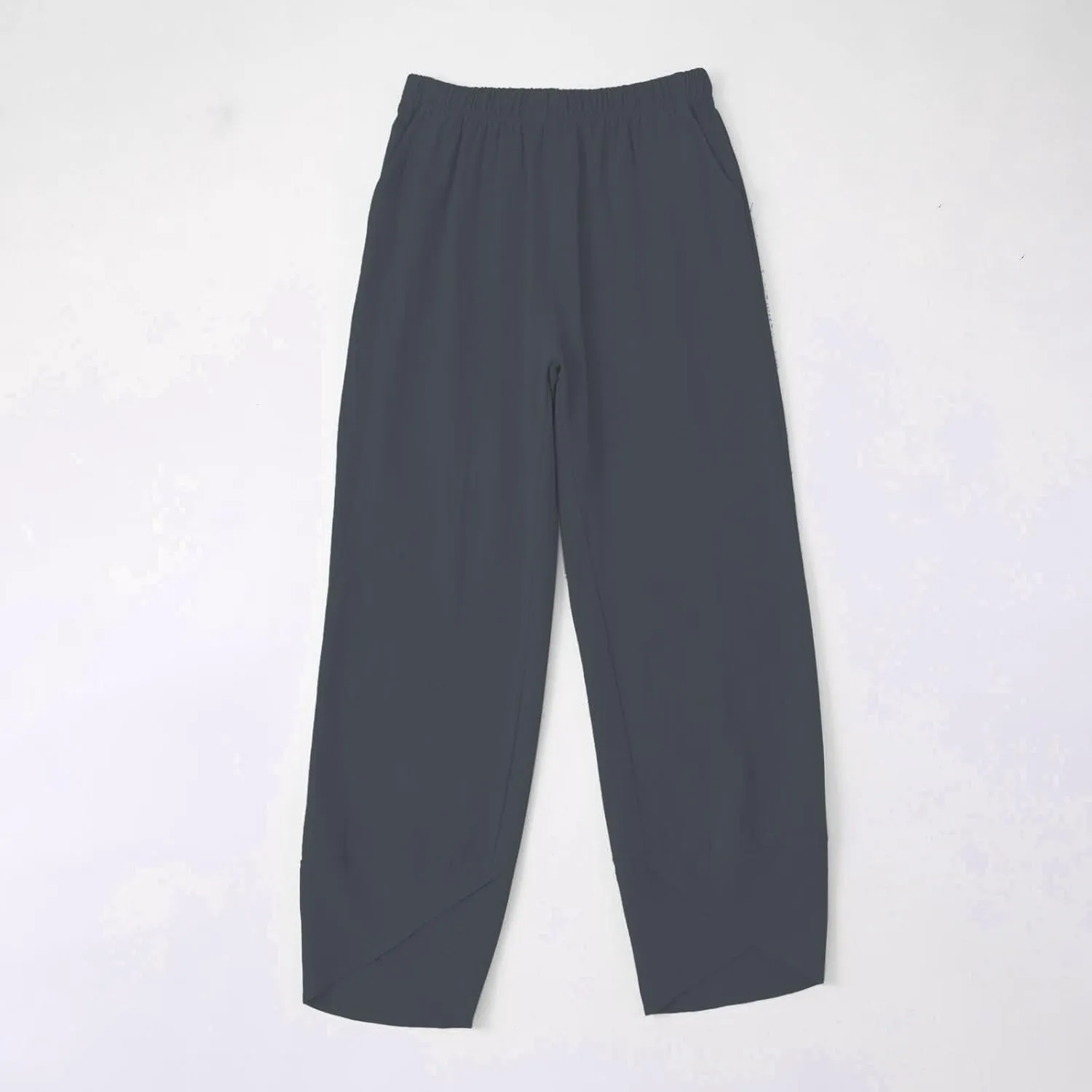 Women's Comfortable Linen Pants Loose Office Daily Work Leisures Trousers Straight Cross Leg Beach Flowy Casual Pants